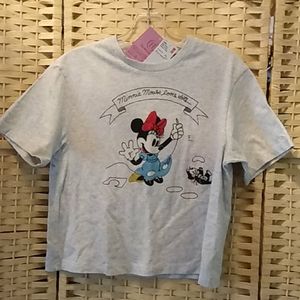 Rare Olympia Le-Tan Minnie Mouse Top Sz S NWT